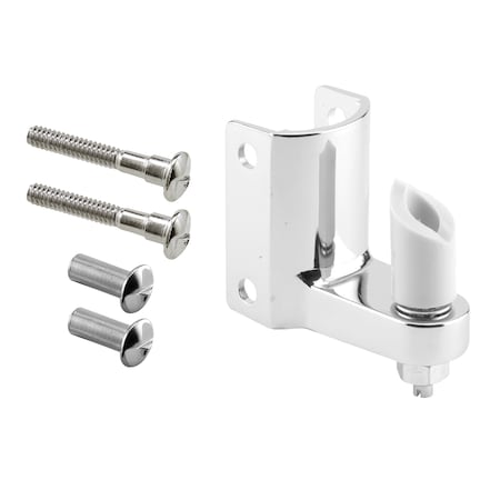 PRIME-LINE Post Mounted Gravity Pivot Hinge, 1-1/4 in., Zamak Construction, Chrome Finish Single Pack 656-7220